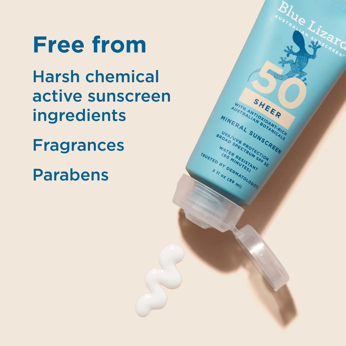 Blue Lizard Sheer Mineral SPF 50 Sunscreen Lotion